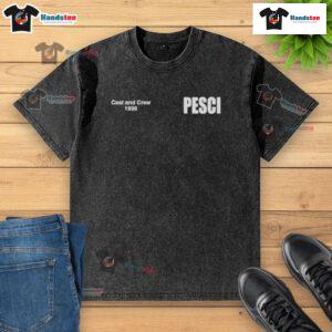 Alt Text: Vintage 1996 Pesci washed t-shirt featuring the Nice cast and crew, perfect for collectors and film enthusiasts.