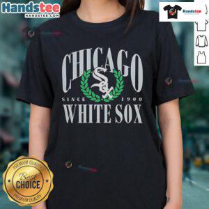Nice Chicago White Sox Pitchout Since 1900 Ladies Tee featuring a stylish design for fans of the Sox.