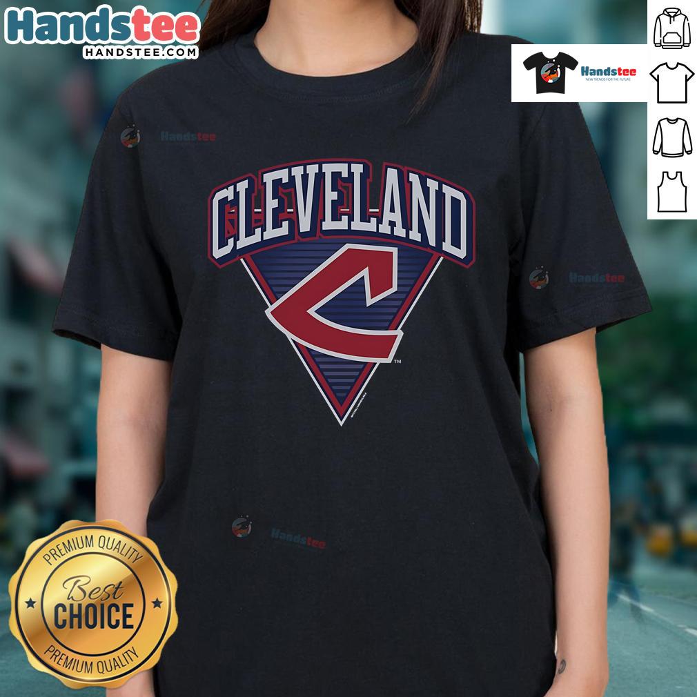 Nice Cleveland Guardians Cooperstown Collection Change Up Ladies Tee featuring a stylish design for female fans.