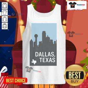 Simple tank top featuring a stylish design inspired by Dallas, Texas, perfect for casual summer wear.
