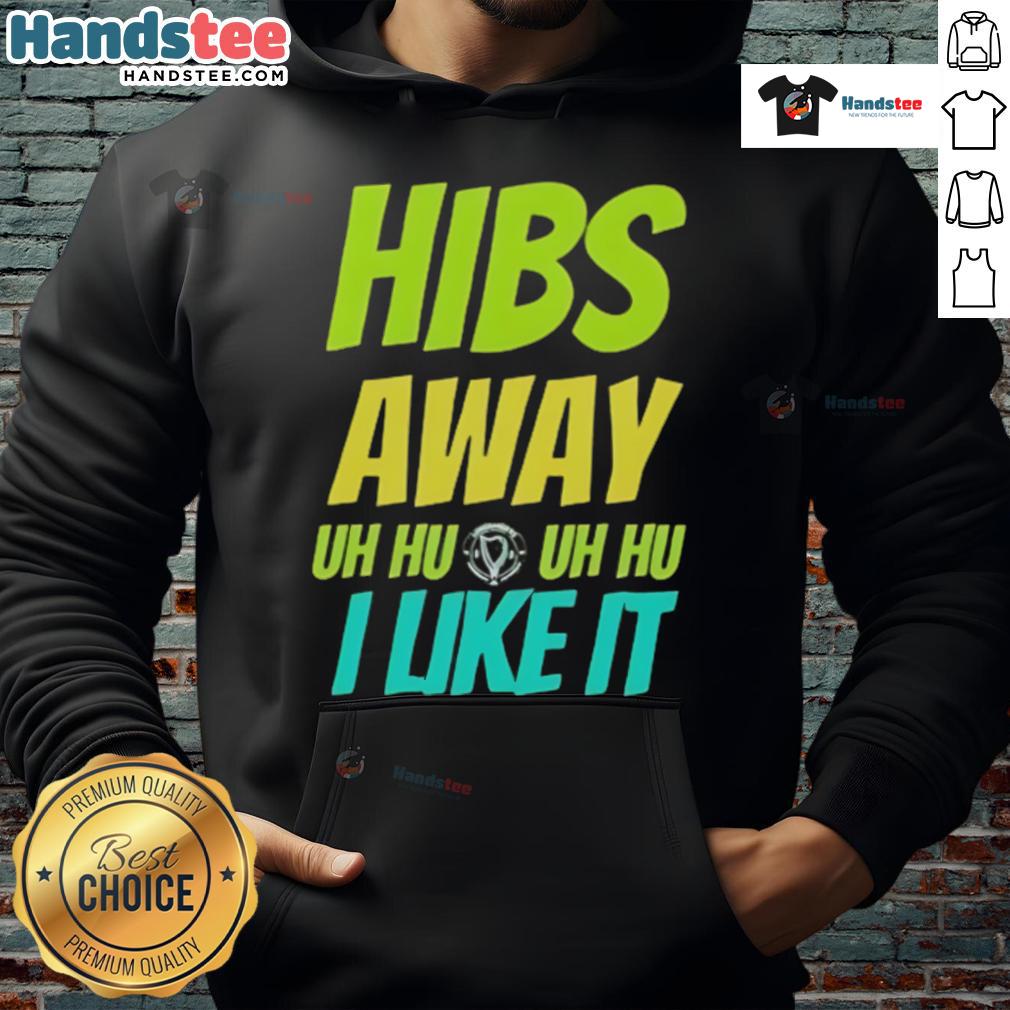 Nice Hibs Away Uh Uh I Like It Hoodie in vibrant green, perfect for fans showcasing team spirit and style.