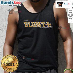 Alt Text: James Blunt logo tank top from Back to Bedlam, featuring a stylish design perfect for fans of the artist.