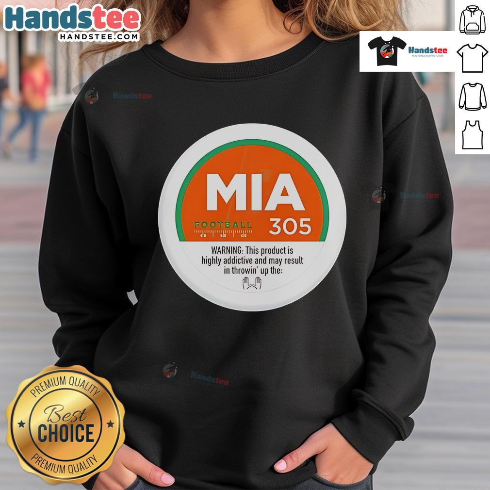 Nice MIA Football 305 GMS Sweatshirt in vibrant colors, perfect for fans and casual wear.