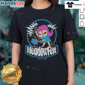Alt Text: Ladies Tee from Nice Meadow Fest 2025 featuring vibrant colors and a stylish design for a fun outdoor event.