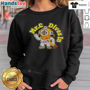 Nice Mr. C in a fun rubber chicken sweatshirt, showcasing a quirky and playful fashion style.