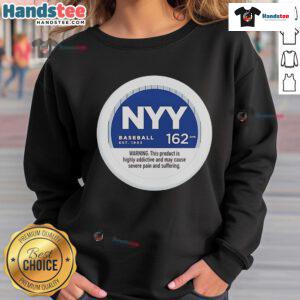 Nice NYY Baseball 162 GMS Sweatshirt featuring classic Yankees logo, perfect for fans and cozy game day attire.