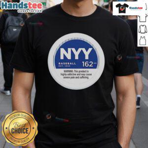Nice Nyy Baseball 162 Gms T-Shirt featuring a stylish design, perfect for baseball fans and casual wear.