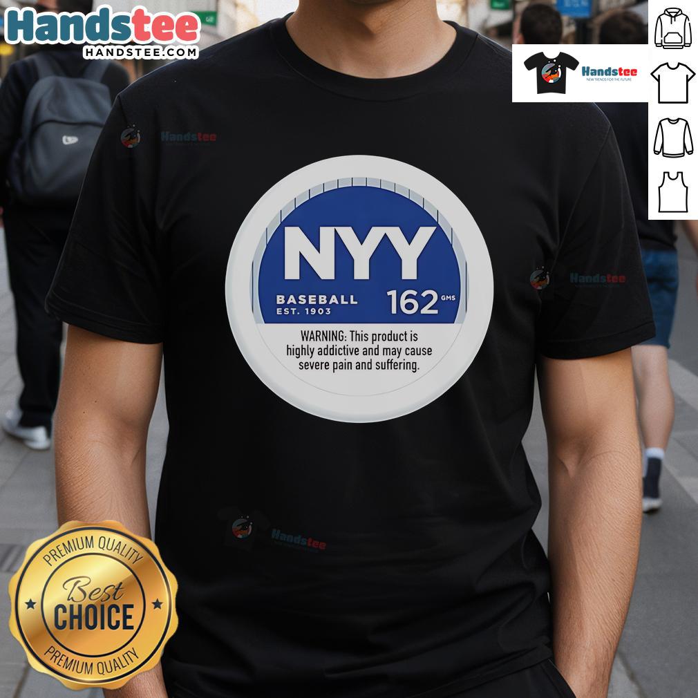 Nice Nyy Baseball 162 Gms T-Shirt featuring a stylish design, perfect for baseball fans and casual wear.
