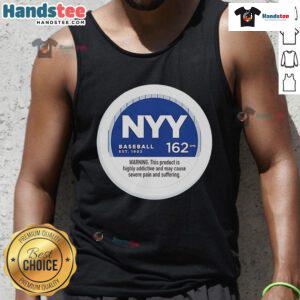 Nice NYY Baseball 162 GMS tank top featuring a stylish design for fans of New York Yankees baseball apparel.