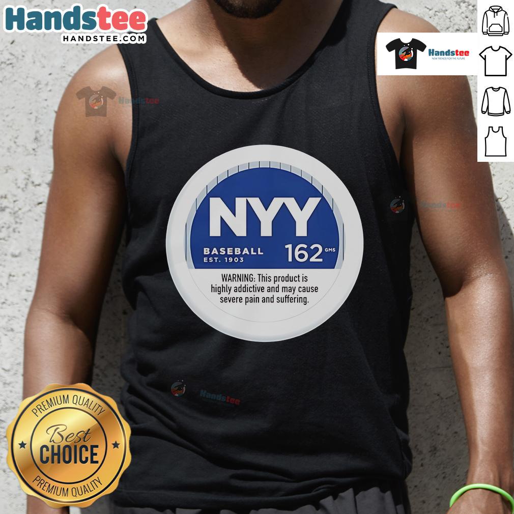 Nice NYY Baseball 162 GMS tank top featuring a stylish design for fans of New York Yankees baseball apparel.