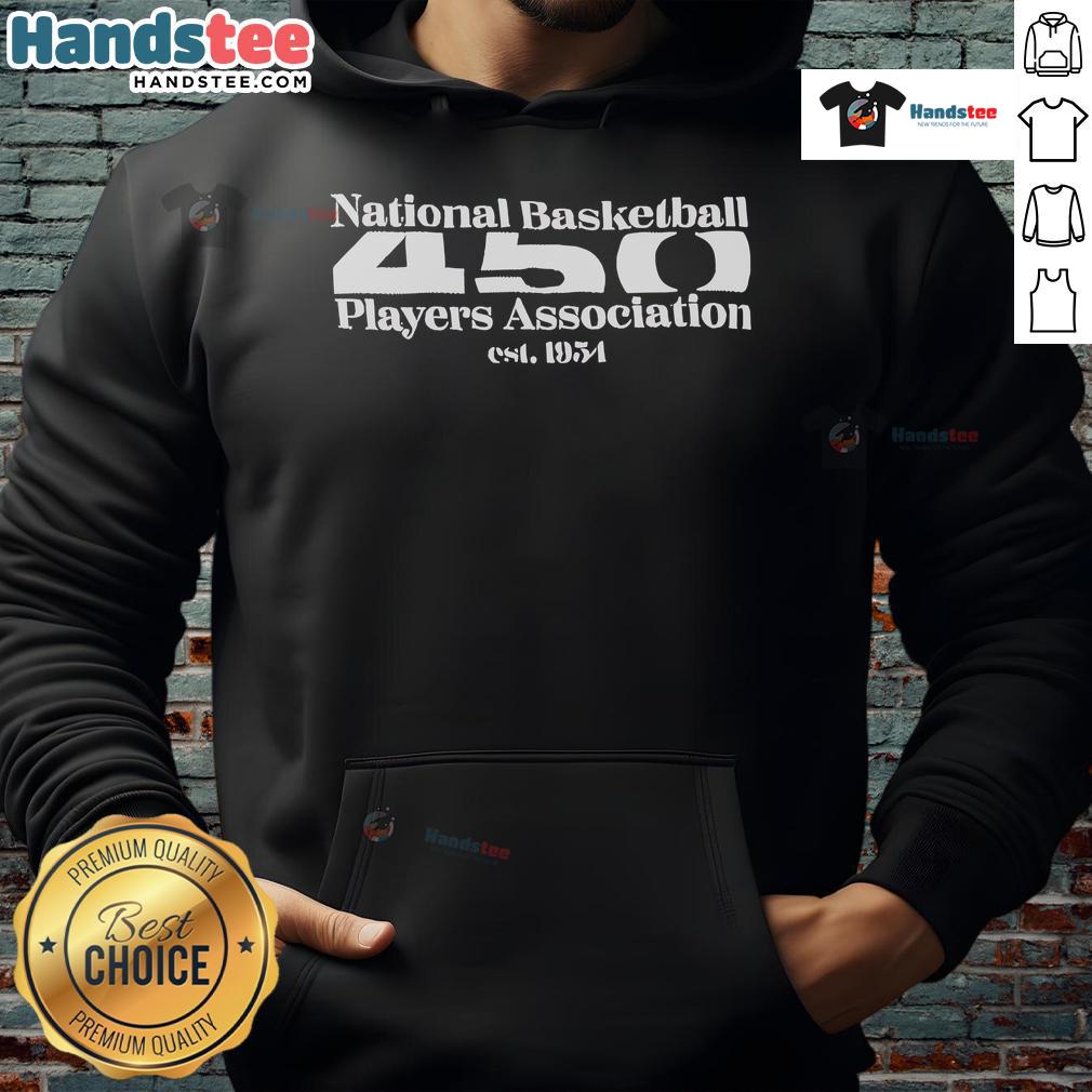 Alt Text: Nice National Basketball Players Association hoodie established in 1954, showcasing a stylish and sporty design.