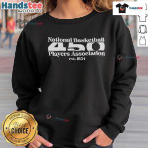 Nice National Basketball 450 Players Association Est 1954 sweatshirt featuring stylish design and comfortable fit.
