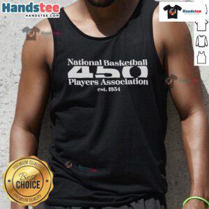 Nice National Basketball Players Association Est 1954 tank top featuring a stylish design for basketball fans.
