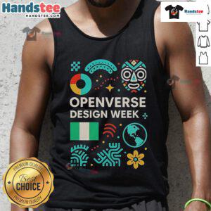 Stylish Nice Openverse Design Week tank top featuring vibrant graphics and a modern fit for creative enthusiasts.