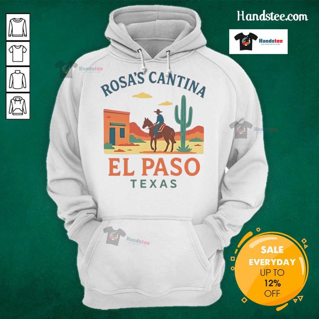 Cozy Nice Rosas Cantina hoodie featuring a stylish design, perfect for fans in El Paso, Texas.