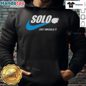 Nice Solo Just Smuggle It Hoodie in black, featuring a stylish design perfect for casual wear and street fashion.