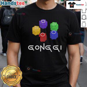 Nice Squid Game Gonggi Player T-Shirt featuring vibrant graphics inspired by the popular series, perfect for fans.