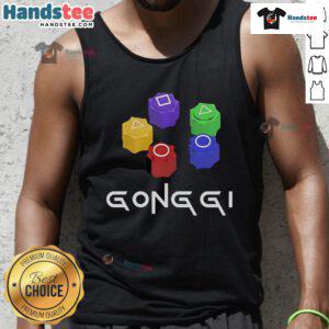 Nice Squid Game Gonggi Player tank top featuring vibrant graphics and a comfortable fit, perfect for fans of the series.