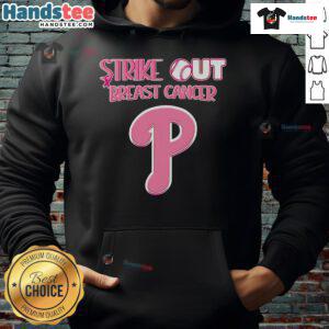 Philadelphia Phillies Nice Strike Out Breast Cancer hoodie featuring vibrant colors and team logo, promoting breast cancer awareness.