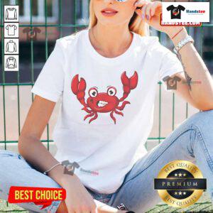 Nice Superstore Jerry Crabby Ladies Tee featuring a fun crab graphic on a stylish women's t-shirt, perfect for casual wear.