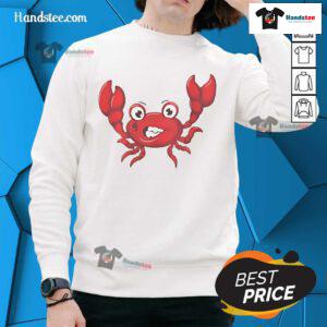 Alt Text: Nice Superstore Jerry Crabby Sweatshirt featuring a playful crab design, perfect for casual wear and ocean lovers.