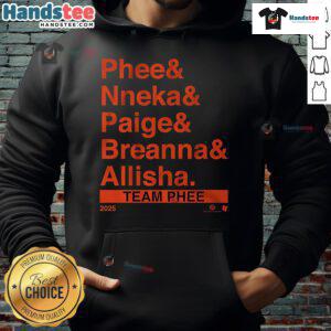 Nice Team Phee lineup featuring stylish Ampersand Hoodie in vibrant colors, perfect for casual wear and team spirit.