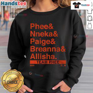 Nice Team Phee lineup featuring stylish Ampersand sweatshirt in vibrant colors, perfect for casual wear.