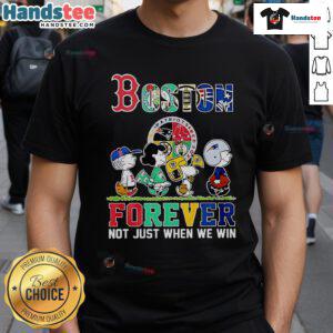 Nice The Peanuts Boston Sports Teams Crossing Forever T-Shirt - Show your support, not just when we win!