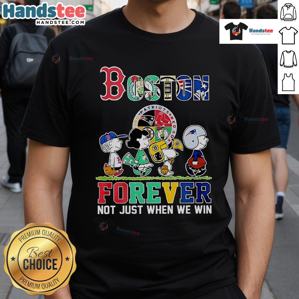 Nice The Peanuts Boston Sports Teams Crossing Forever T-Shirt - Show your support, not just when we win!