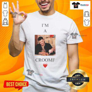 Alt Text: Nice Tom Blyth wearing I'M A Croomf T-Shirt, showcasing a trendy design perfect for fans of the actor.