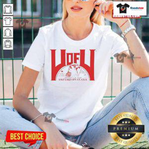 Stylish ladies' tee featuring a Nice Utah Salt Lake City USA design, perfect for casual outings and showcasing local pride.