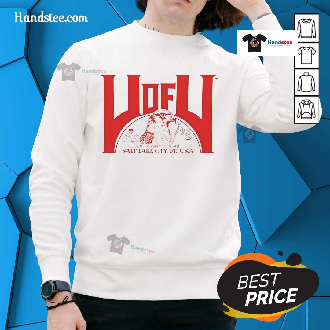 Cozy Nice Utah Salt Lake City USA sweatshirt displayed on a wooden background, perfect for casual wear and travel enthusiasts.