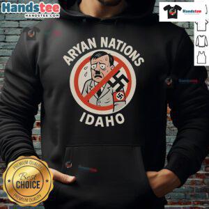 Official Aryan Nations Idaho hoodie honoring two firefighters who lost their lives in the line of duty.