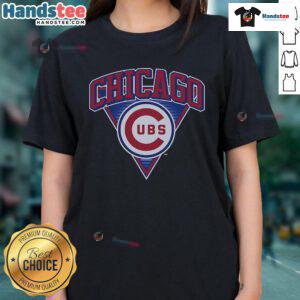 Official Chicago Cubs Change Up Ladies Tee featuring the team's logo and stylish design for female fans.