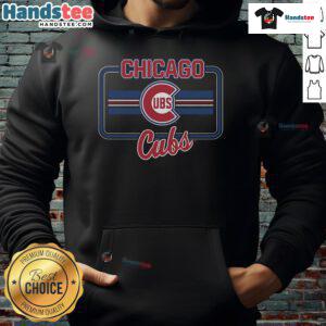 Official Chicago Cubs Fanfare Hoodie in navy blue with team logo, perfect for fans showing their support.
