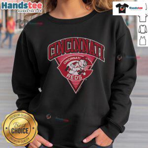 Alt Text: Official Cincinnati Reds Change Up Sweatshirt featuring team logo, perfect for fans and cozy game day wear.