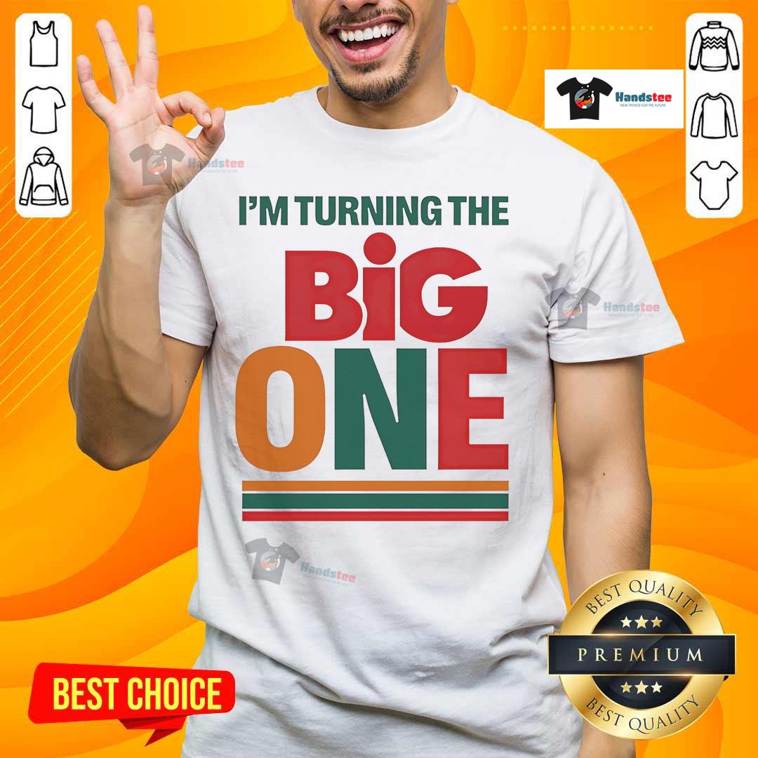 Official I'M Turning The Big One T-Shirt featuring fun design, perfect for first birthday celebrations.