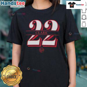 Official Indiana Fever Caitlin Clark 22 WNBA Ladies Tee, featuring vibrant team colors and player number for fans.