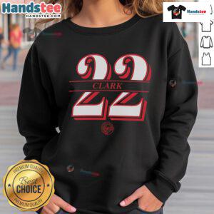 Alt Text: Official Indiana Fever Caitlin Clark 22 WNBA sweatshirt featuring team colors and player graphic for fans.
