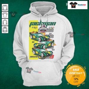 Official Jackson 5 Champions NASCAR hoodie featuring vibrant graphics and a comfortable fit for fans and collectors.