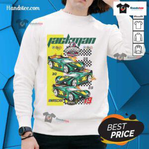 Official Jackson 5 Champions NASCAR sweatshirt featuring vibrant graphics and a cozy design for fans.