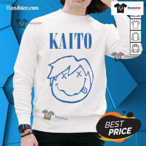 Official Kaito Smile Logo Sweatshirt featuring vibrant logo design on a comfortable, stylish fabric.