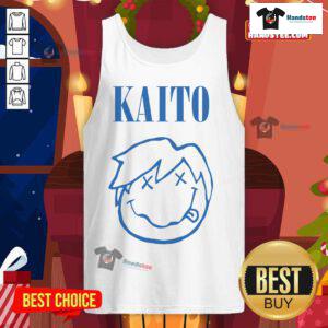 Official Kaito Smile Logo Tank Top featuring vibrant design for fans of Kaito merchandise and stylish summer wear.
