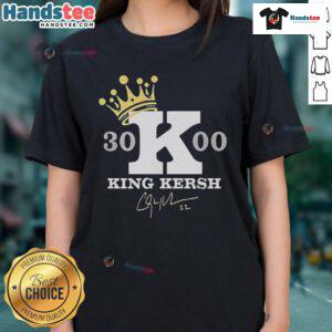 Official King Kershaw 3000 Ladies Tee featuring a stylish design, perfect for fans and casual wear.