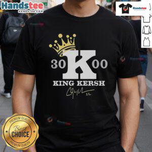 Official King Kershaw 3000 T-Shirt featuring a bold design and vibrant colors for fans and collectors.