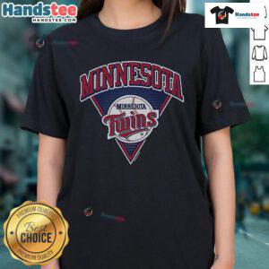 Official Minnesota Twins Change Up Ladies Tee featuring team logo and stylish design for female fans.