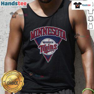 Official Minnesota Twins Change Up Tank Top featuring team colors and logo, perfect for baseball fans and summer wear.