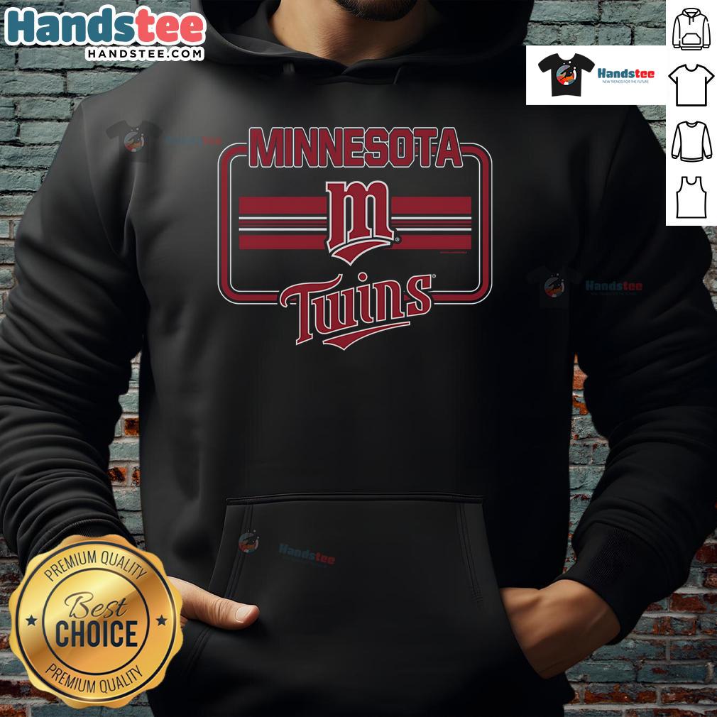 Official Minnesota Twins Fanfare Hoodie featuring team colors and logo, perfect for fans supporting the Twins.
