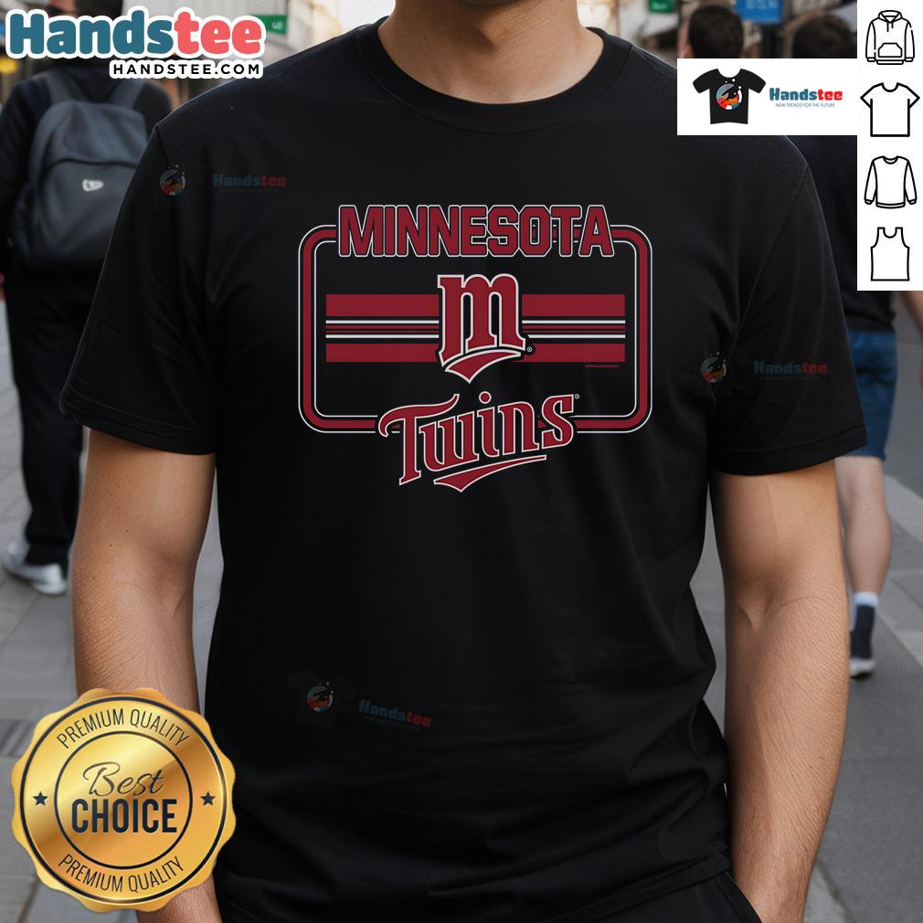 Official Minnesota Twins Fanfare T-Shirt featuring team colors and logo, perfect for fans supporting the Twins.