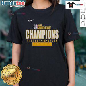 Official Nike Charlotte Hornets 2025 Summer League Champions Ladies Tee in vibrant colors, perfect for fans and casual wear.